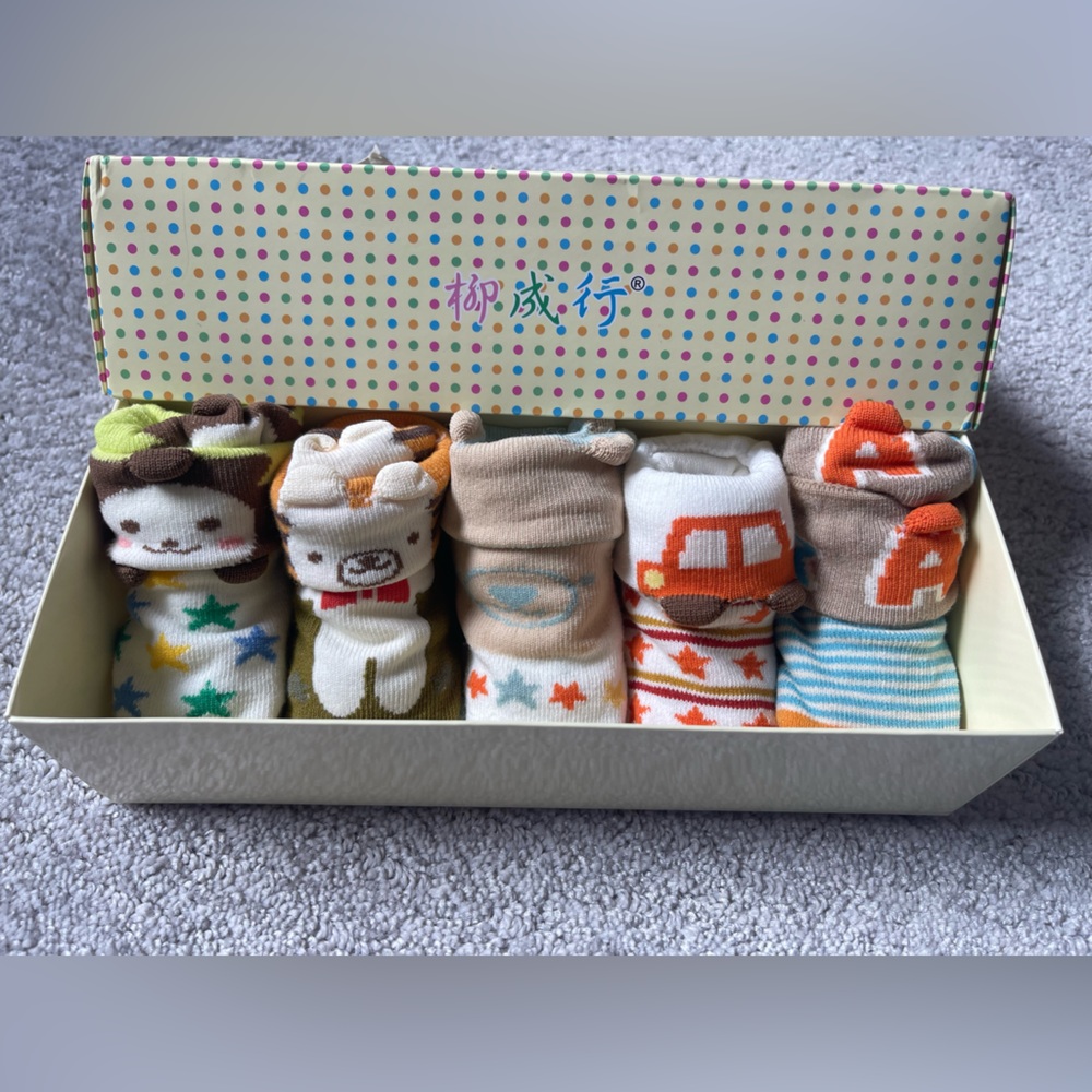 NEW Baby Boy Animal Themed Infant Socks
